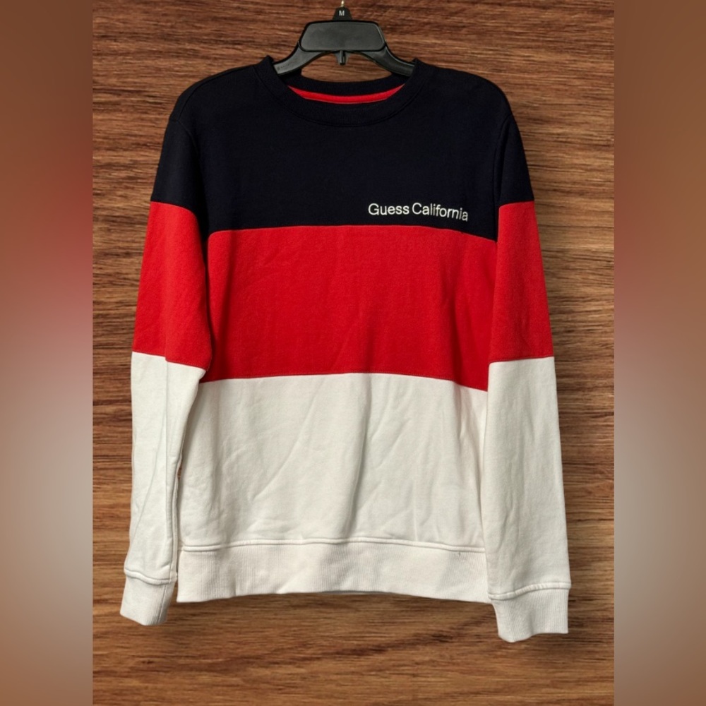 EUC Guess Los Angeles Embroidered Logo sweatshirt SZ M